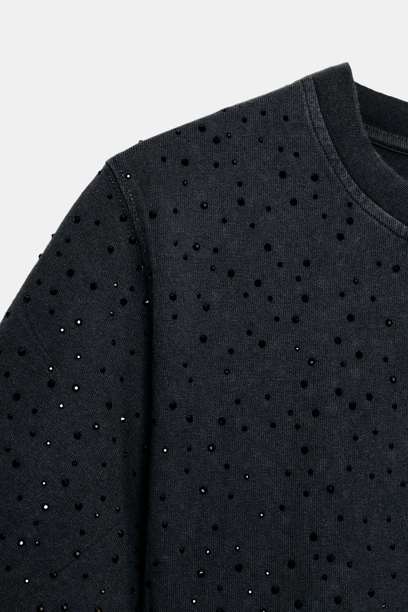 SPARKLY SHORT SLEEVE TOP