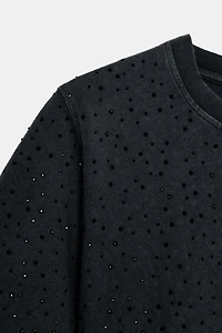 SPARKLY SHORT SLEEVE TOP