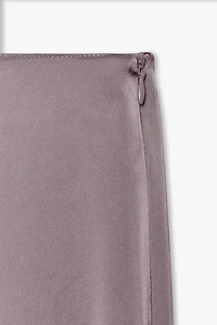 HIGH-WAISTED SATIN PANTS