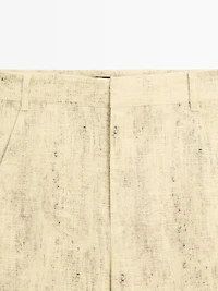 Pantalon en ramie mélangée