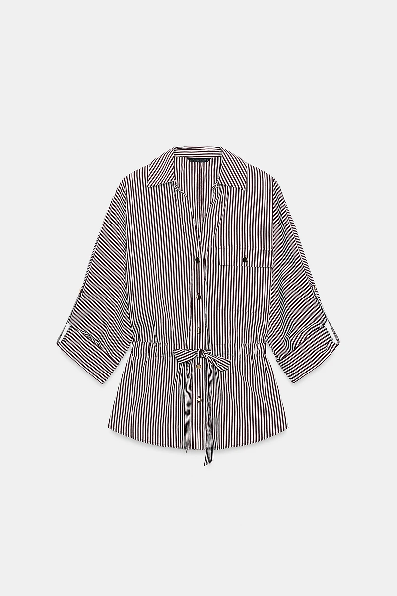 STRIPED SAFARI SHIRT