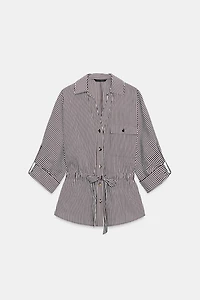 STRIPED SAFARI SHIRT