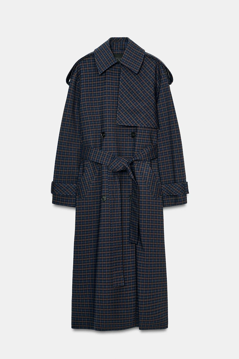 TRENCH À CARREAUX ZW COLLECTION ÉDITION LIMITÉE