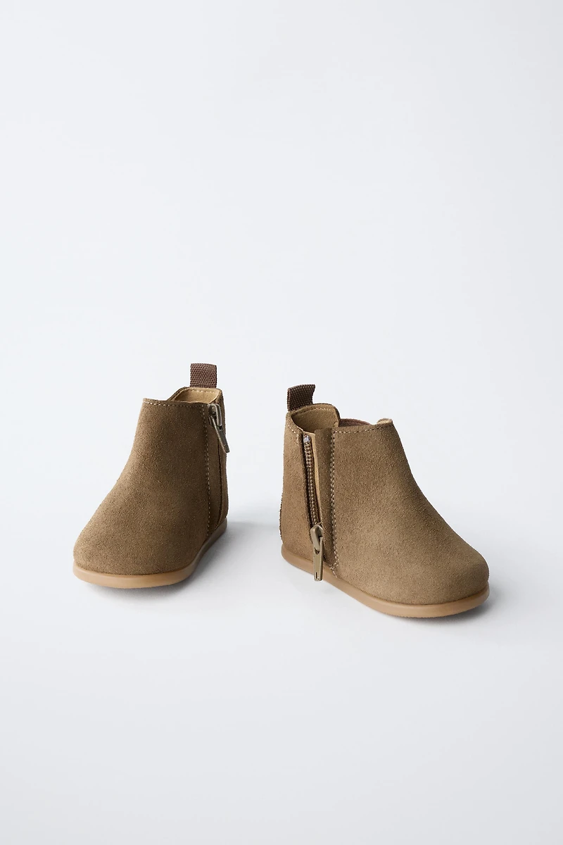 BOTTES EN CROÛTE DE CUIR BAREFOOT