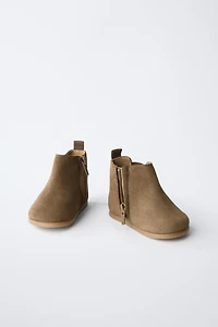BOTTES EN CROÛTE DE CUIR BAREFOOT
