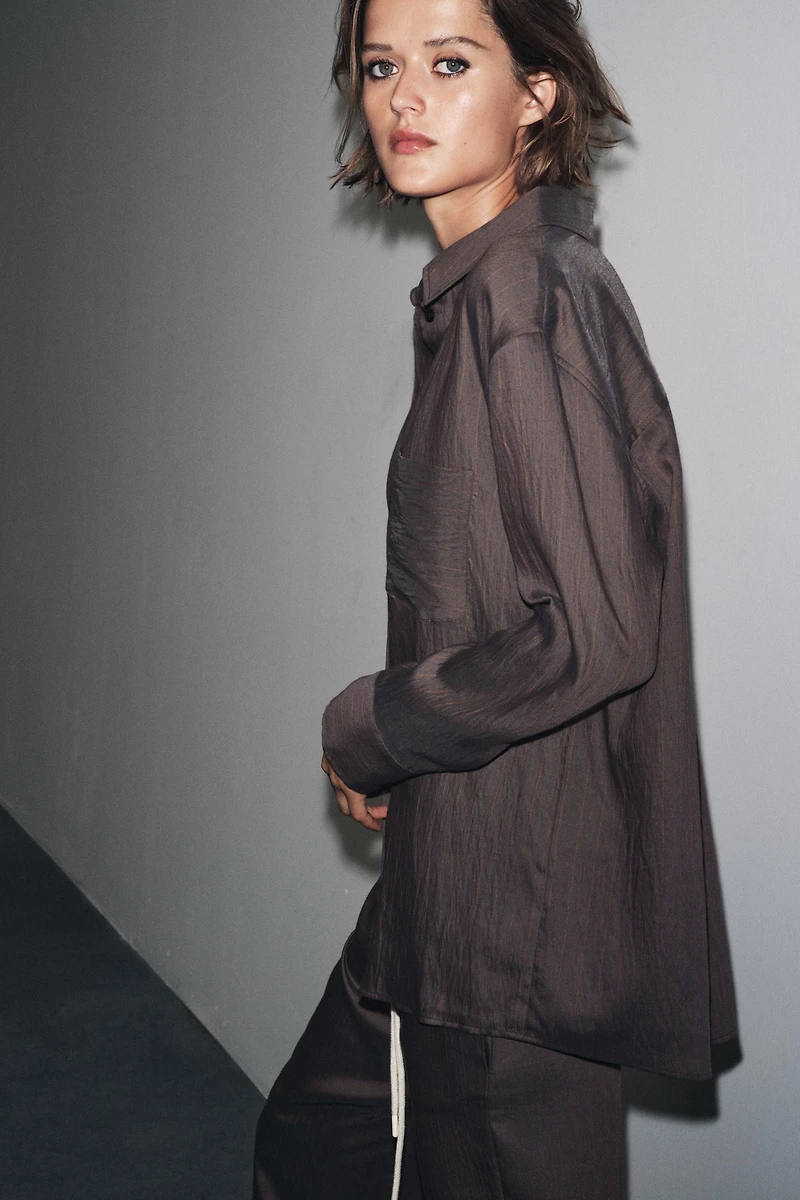 CHEMISE RAYÉE OVERSIZE ZW COLLECTION
