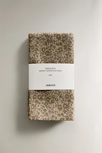 SERVIETTE DE TABLE IMPRIMÉ MINI FLEURS (LOT DE 2)