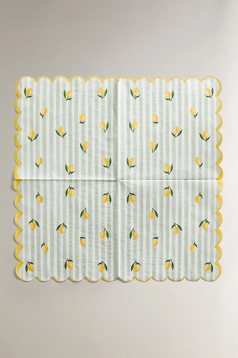 SET OF LEMON PAPER NAPKINS (SET OF 20)