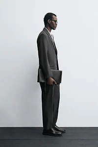 PLAID SUIT BLAZER