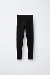 RIBBED KNIT LEGGINGS