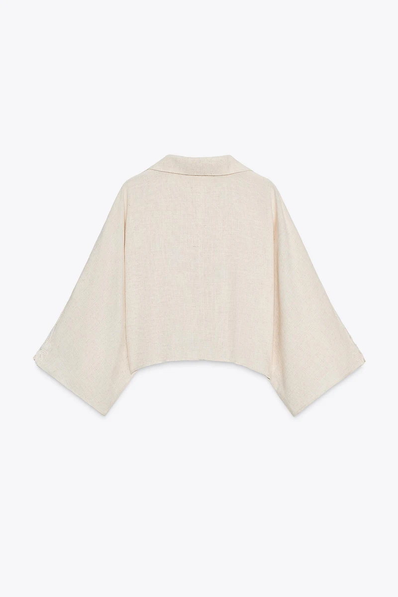 COMBINED CROCHET KNOT SHIRT