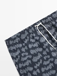 Printed swimming trunks