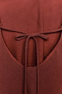 RAMIE STRAPPY MIDI DRESS