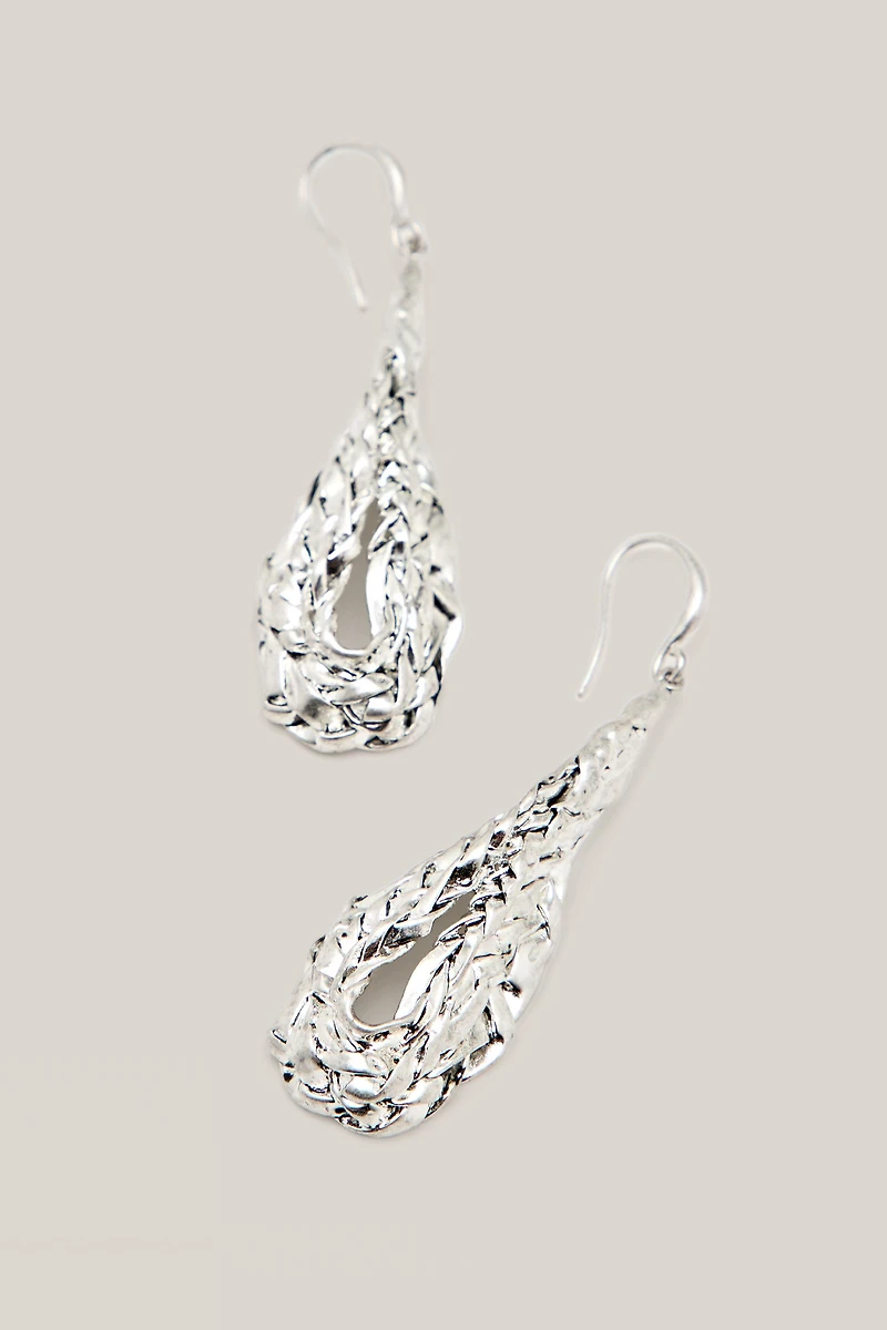 Textured basket earrings - LIMITED EDITION