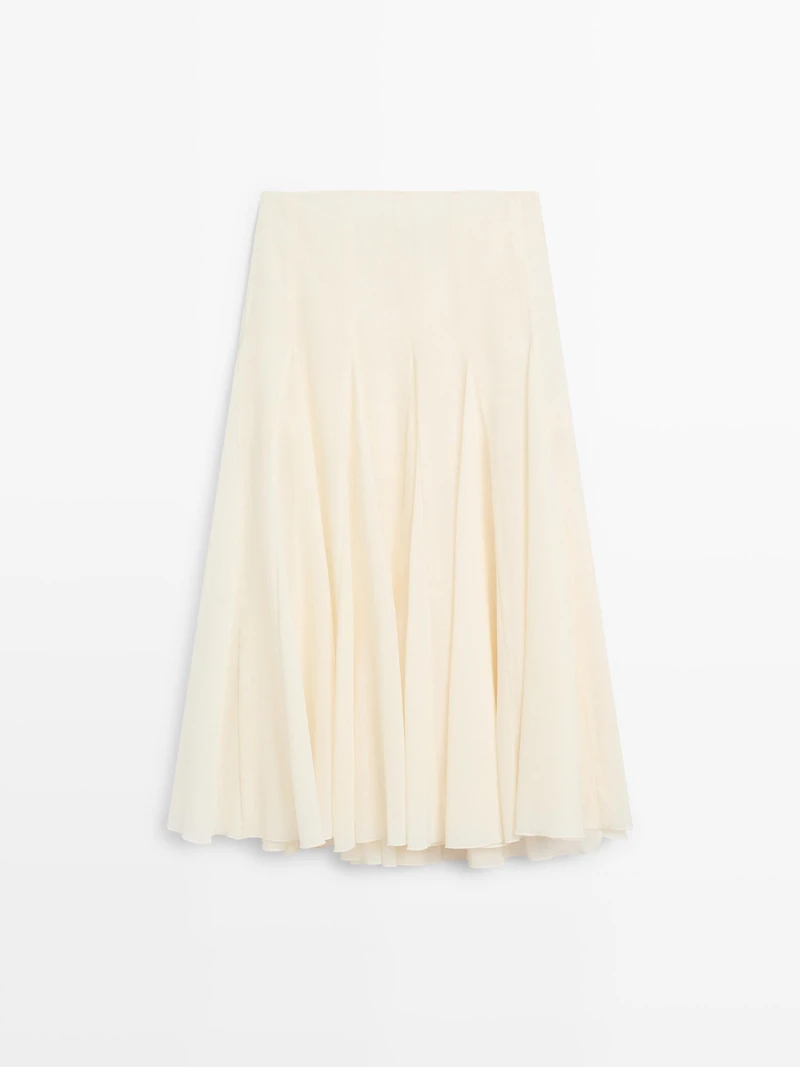 Jupe midi fluide ample - STUDIO