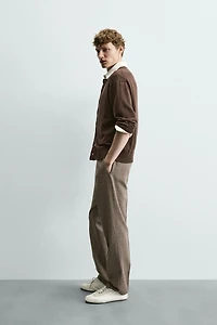 LINEN - COTTON BLEND CARDIGAN