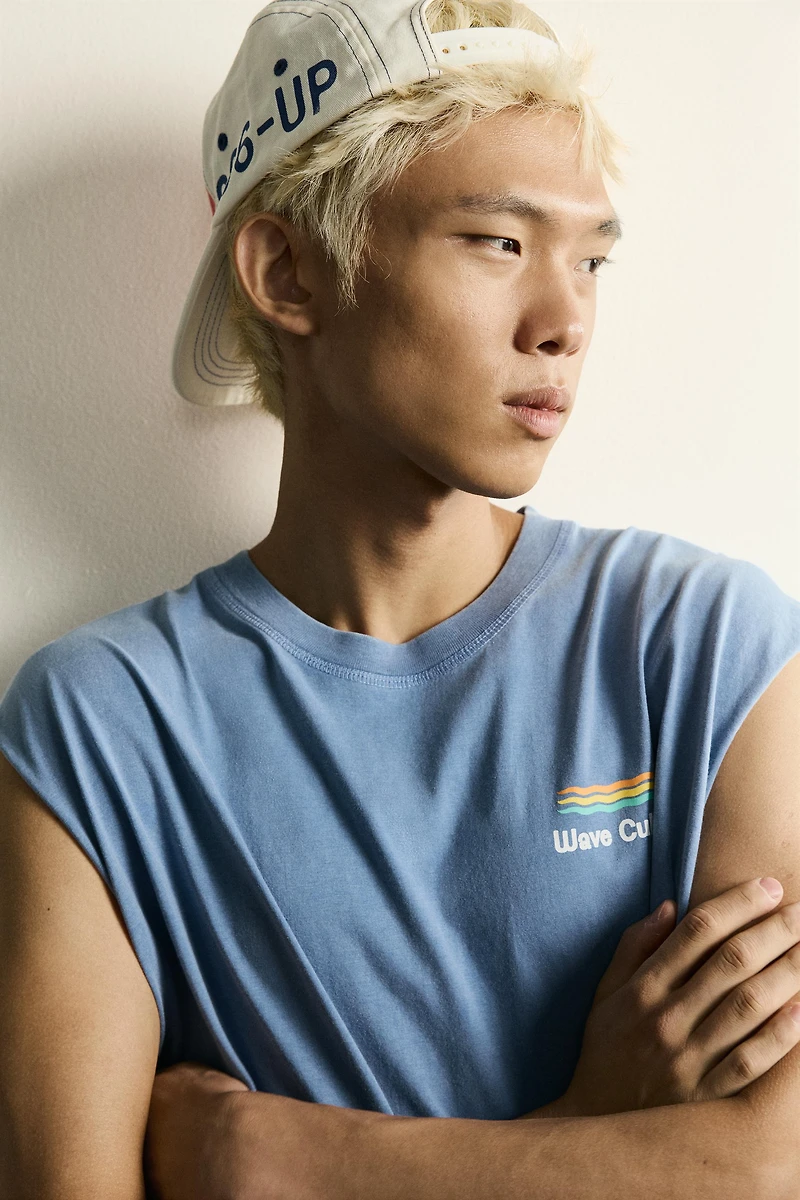 RELAXED FIT CALIFORNIA PRINT TANK TOP