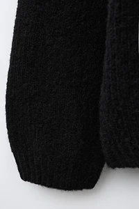 PULL EN MAILLE À FLEURS