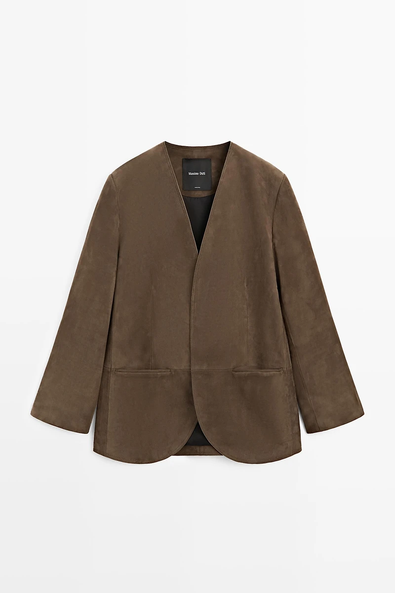 Blazer en daim