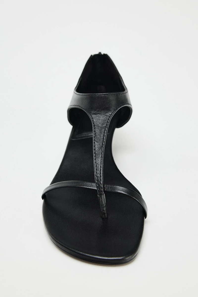 LEATHER KITTEN HEELED SANDALS 50TH ANNIVERSARY