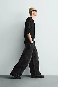 JEANS BALLOON FIT À FERMETURES ÉCLAIR