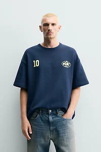 RELAXED FIT COMBINATION PRINT SWEATSHIRT