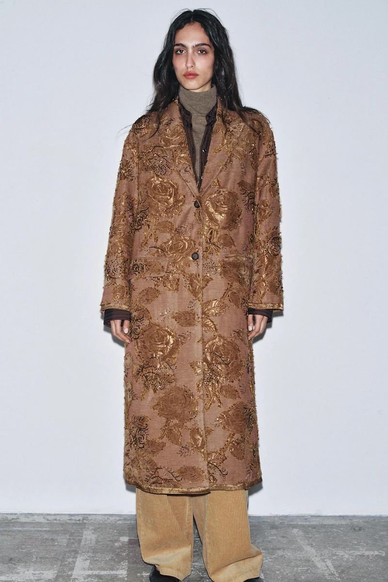 ZW COLLECTION LIMITED EDITION EMBROIDERED LONG COAT