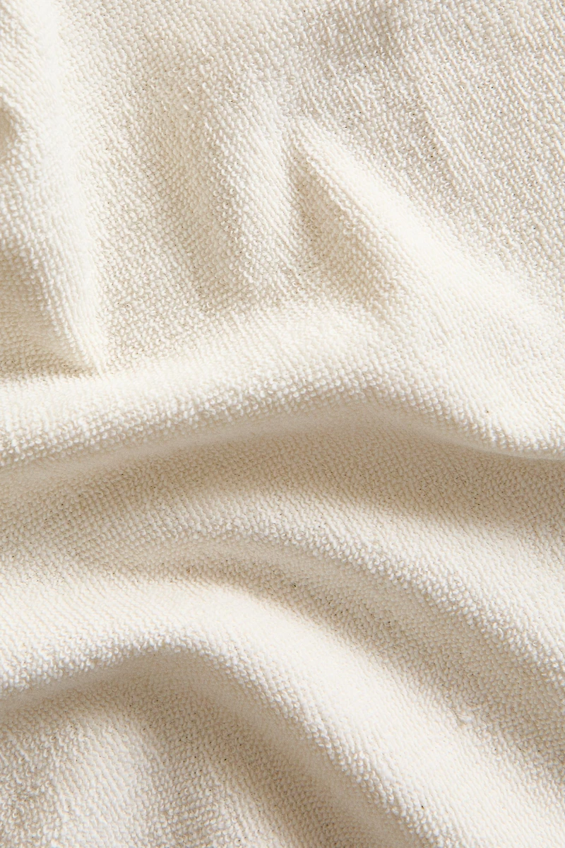 FRINGED COTTON BEACH TOWEL