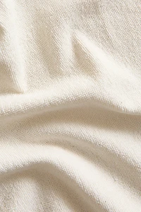 FRINGED COTTON BEACH TOWEL