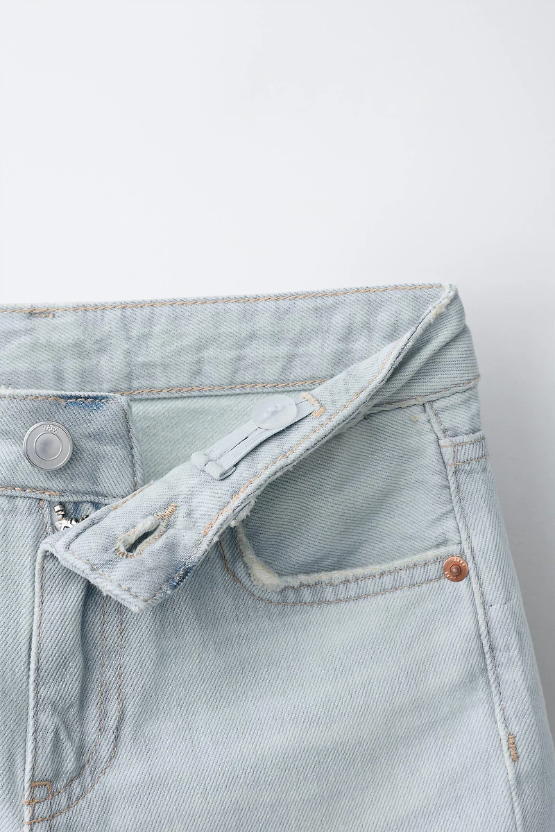 RIPPED WIDE LEG JEANS