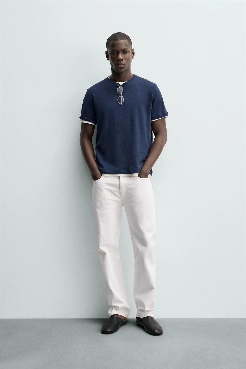 LINEN - COTTON T-SHIRT