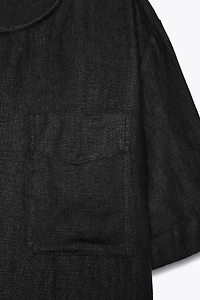 ZW COLLECTION LINEN SHORT SLEEVE TOP