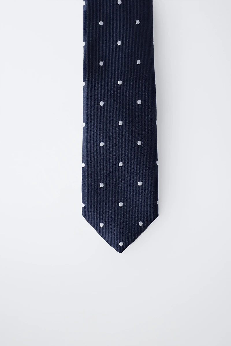 POLKA DOT PRINT TIE