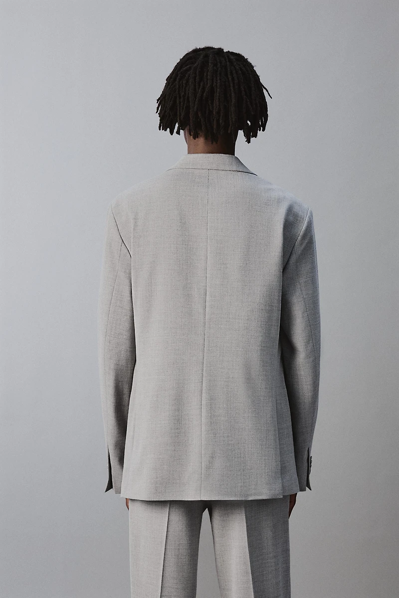 SLIM FIT WOOL BLEND BLAZER