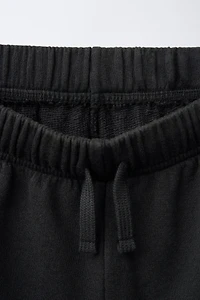 STRAIGHT STAR WASHED EFFECT FLEECE SHORTS