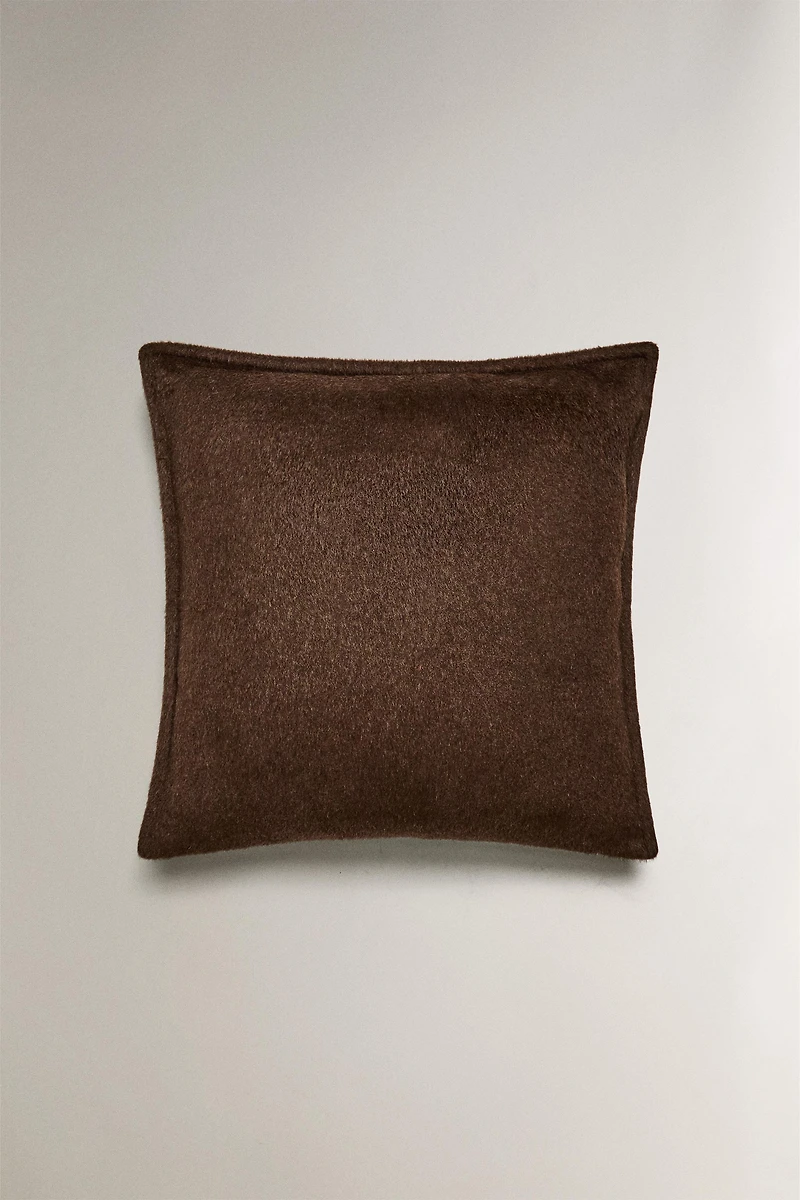 FAUX FUR THROW PILLOW COVER