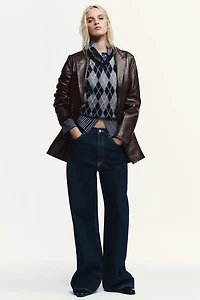 TRF EXTRA WIDE LEG HIGH-WAIST JEANS