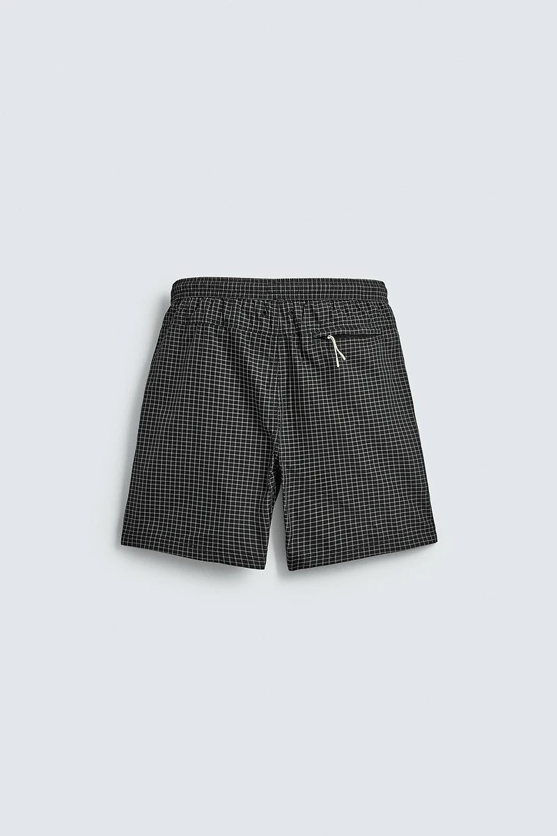 PLAID LONG SWIMSUIT