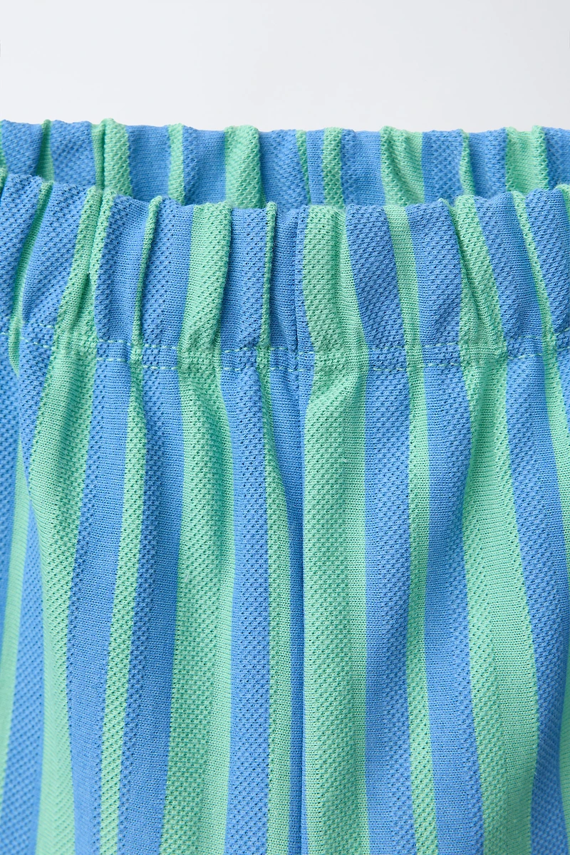 STRIPED PANTS WITH BOWS