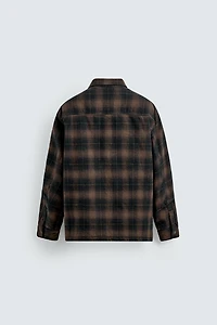 PLAID PADDED OVERSHIRT