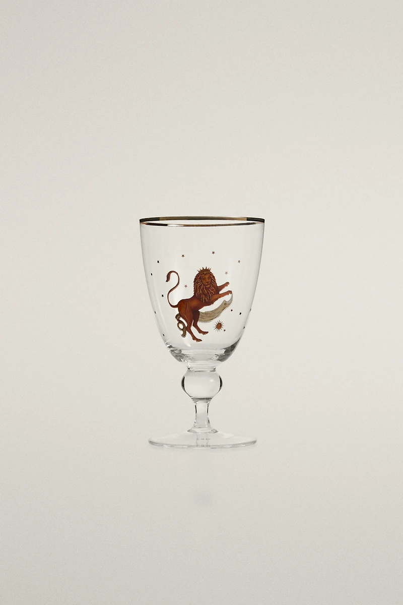 LEO ZODIAC GLASS | MARISA BERENSON