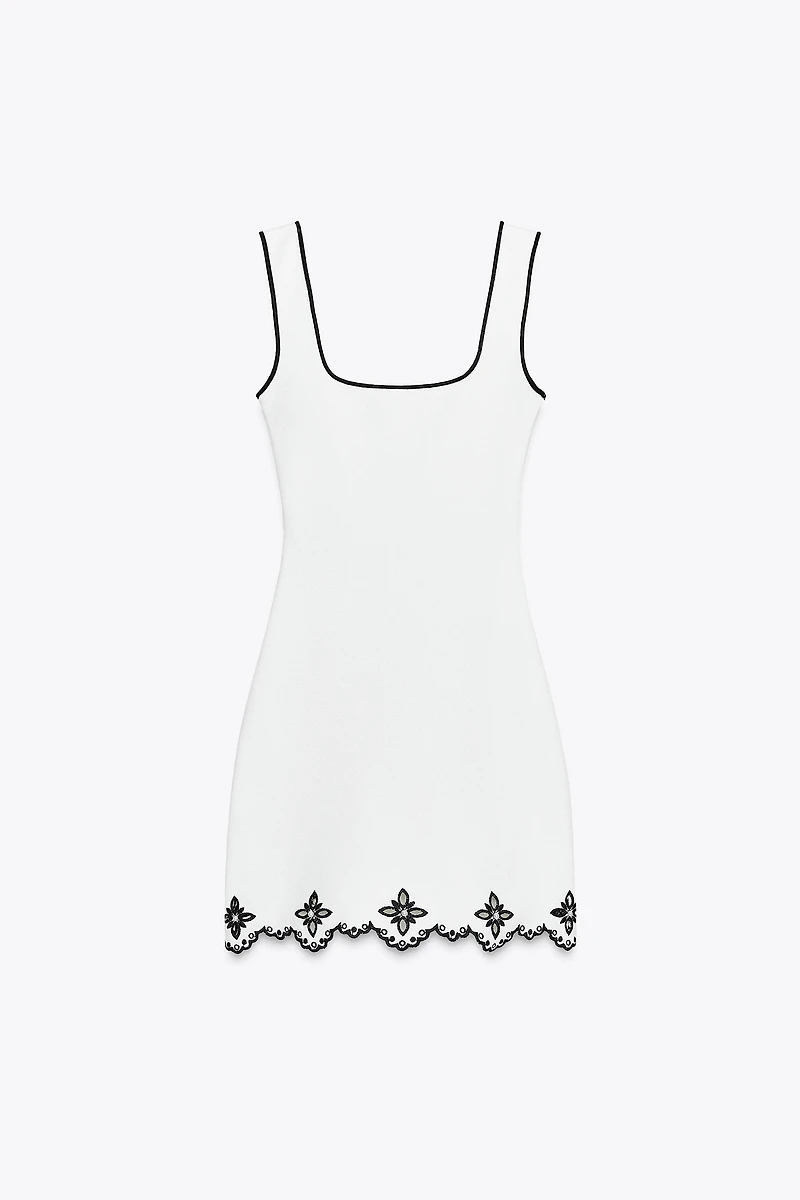 EMBROIDERED PEARL DRESS