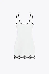 EMBROIDERED PEARL DRESS