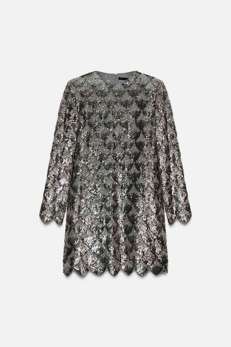 ZW COLLECTION SEQUIN MINI DRESS