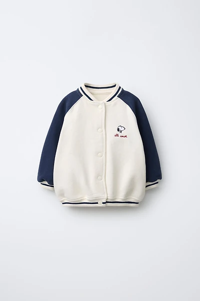 SNOOPY PEANUTS™ PLUSH BOMBER JACKET