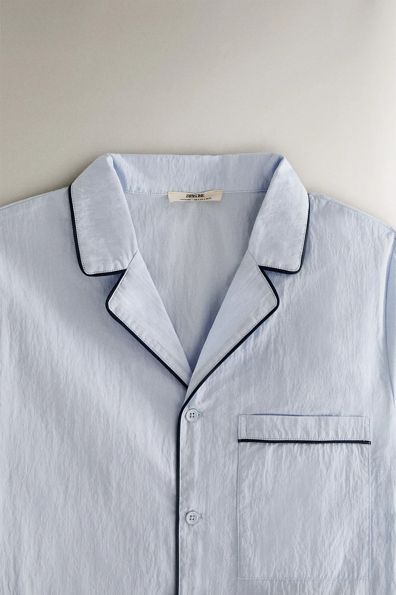 CHEMISE PASSEPOIL NOIR