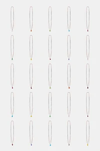 ALPHABET LETTER CORD NECKLACE