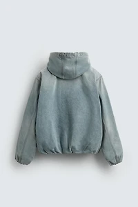 DENIM HOODIE JACKET