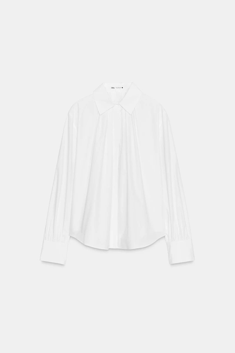 CHEMISE POPELINE PLIS COLLECTION ZW