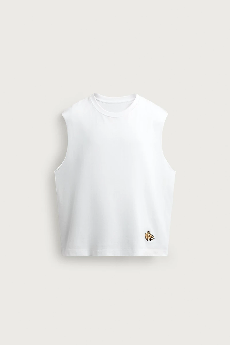 BANANA EMBROIDERED TANK TOP